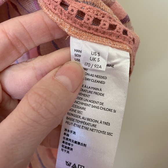 Anthropologie Maeve Anthropologie Striped Linen Blend Shirt Size Small - Picture 6 of 9